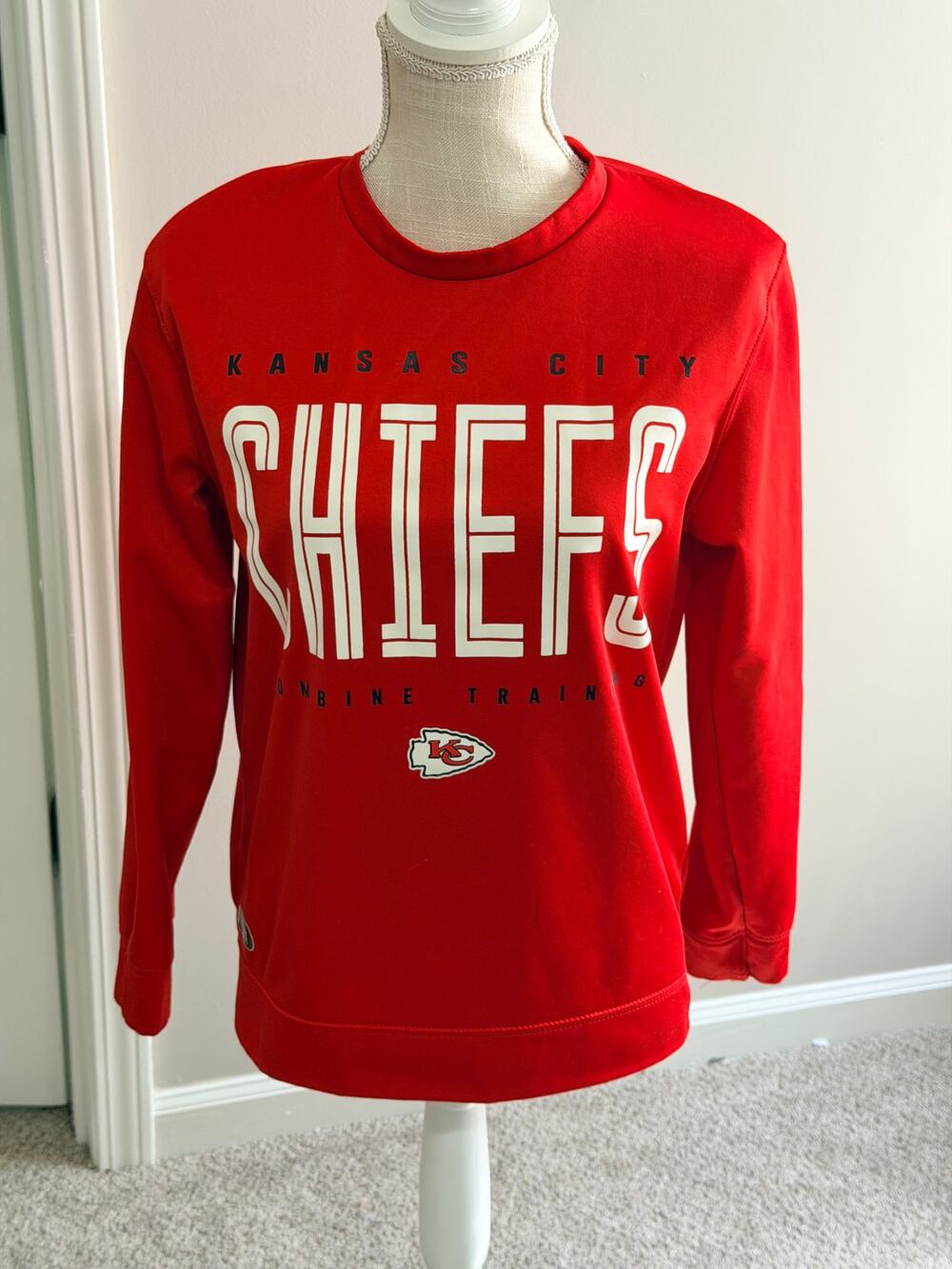 Kansas City Chiefs Youth Crewneck Sweatshirt Size Large